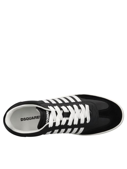 Sneakers in pelle e tessuto DSQUARED2 | SNM0364 01504118 M063NERO-BIANCO